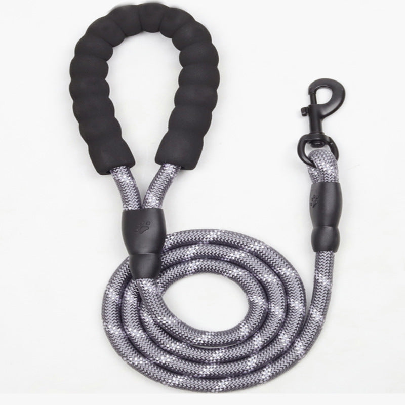 Reflective Nylon Dog Leash - Night-Safe & Comfortable