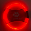 LED Light-Up Dog Frisbee - Rechargeable Glow Toy