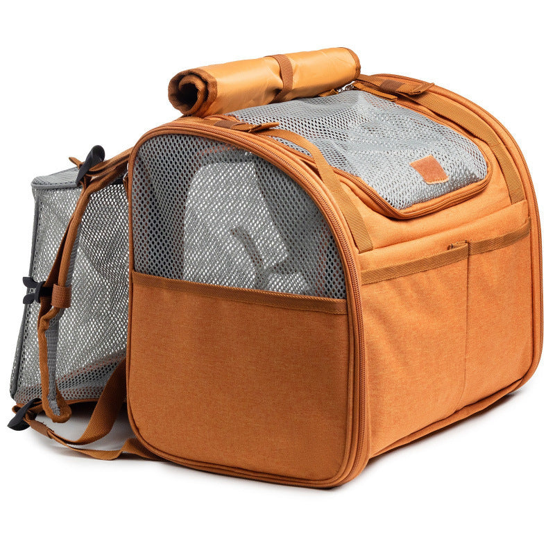 Expandable Cat Backpack with Space Capsule Window