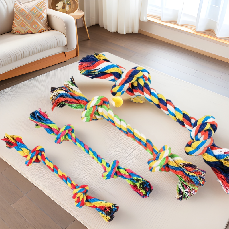 Cotton Rope Chew Toy for Dogs - Teething & Interactive Play