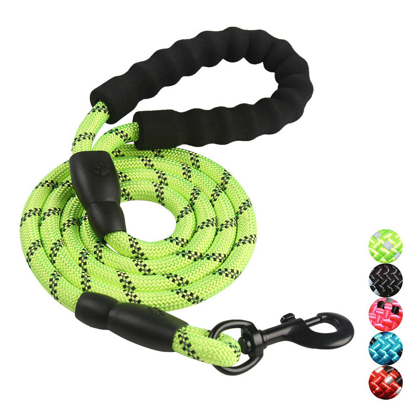 Reflective Nylon Dog Leash - Night-Safe & Comfortable