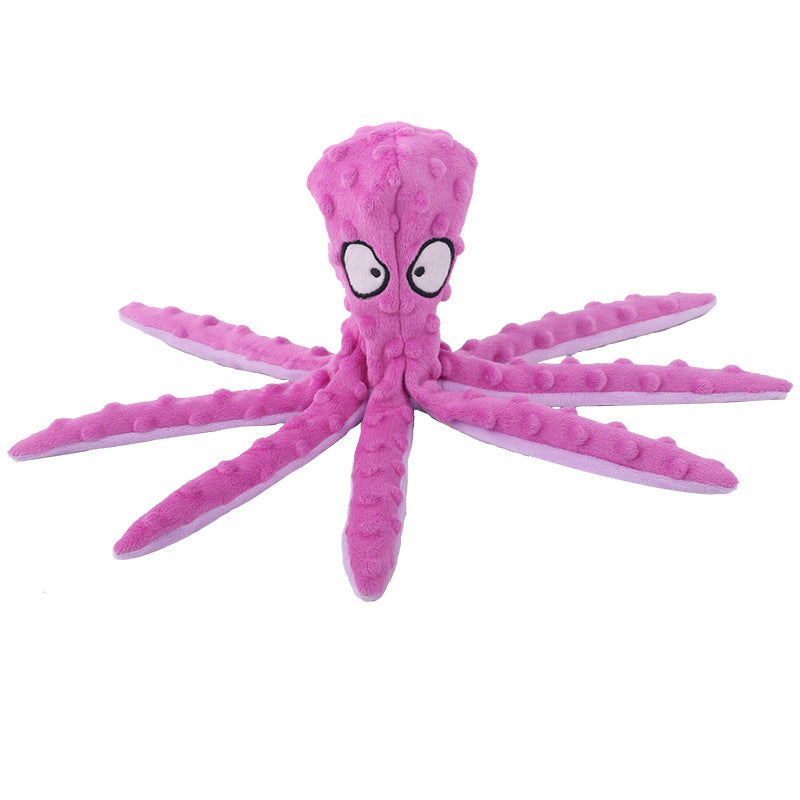 Octopus Plush Squeaker Toy for Dogs & Cats