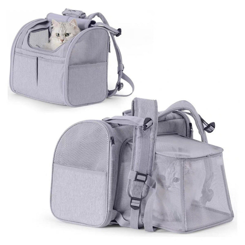 Expandable Cat Backpack with Space Capsule Window