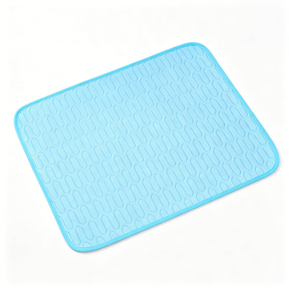 Pet Ice Silk Cooling Mat - Scratch-Resistant Summer Pad