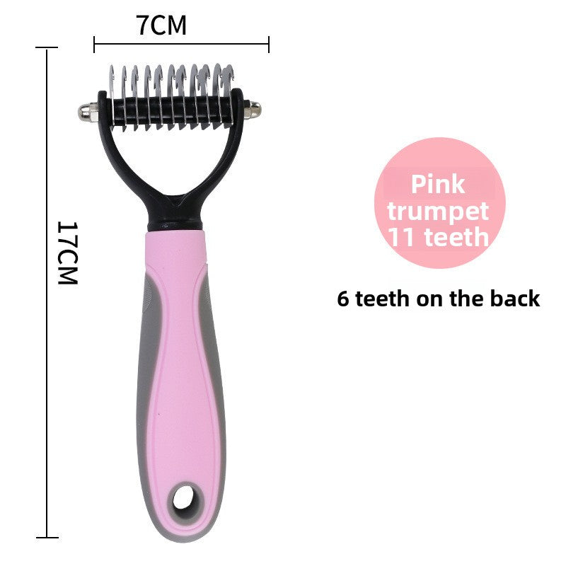 Double-Sided Pet De-Shedding & Massage Comb