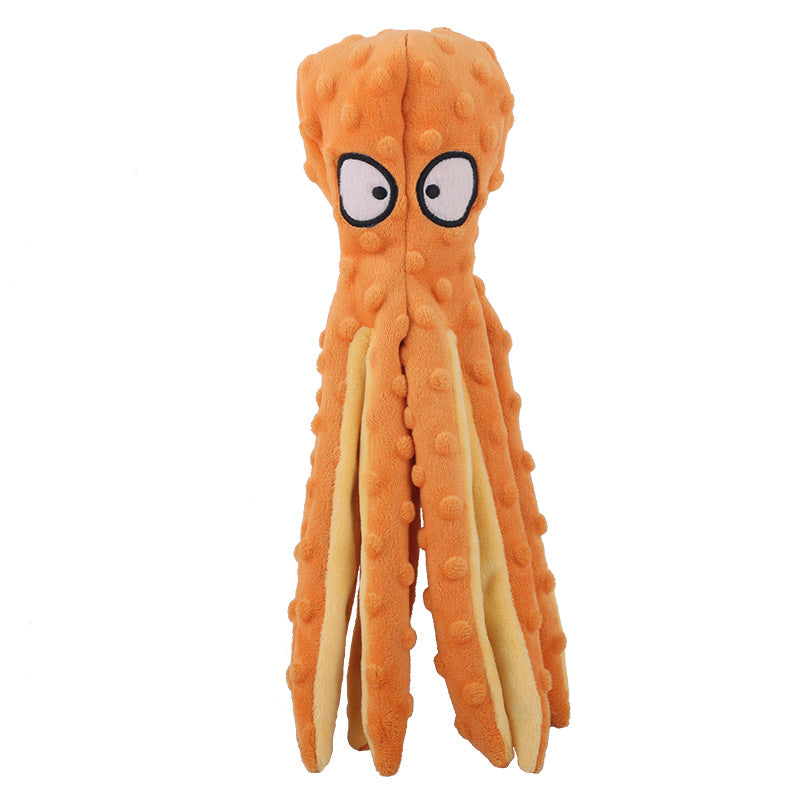 Octopus Plush Squeaker Toy for Dogs & Cats