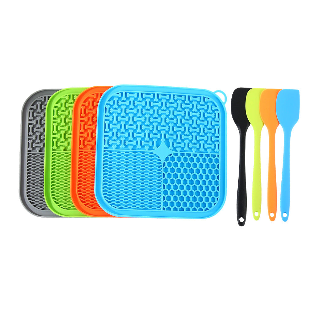 Silicone Slow Feeder & Licking Mat for Dogs & Cats