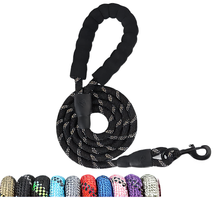 Reflective Nylon Dog Leash - Night-Safe & Comfortable