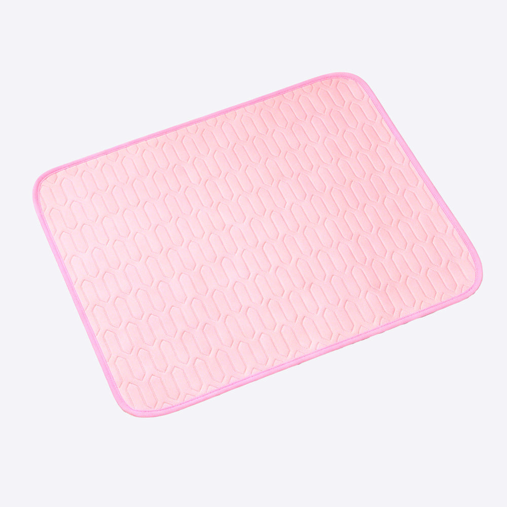 Pet Ice Silk Cooling Mat - Scratch-Resistant Summer Pad