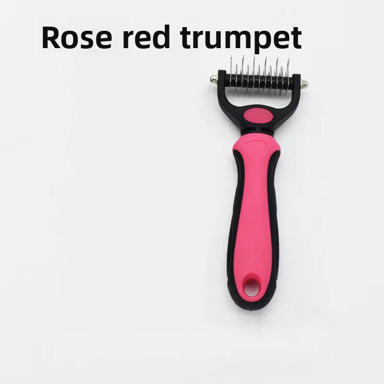Double-Sided Pet De-Shedding & Massage Comb