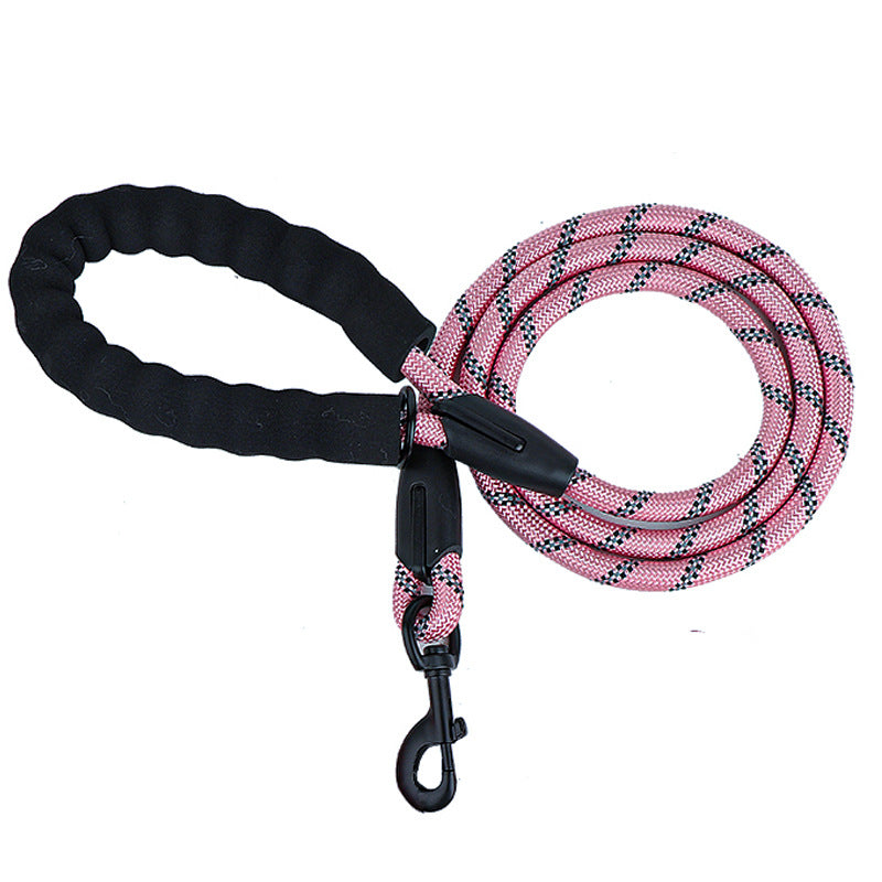 Reflective Nylon Dog Leash - Night-Safe & Comfortable