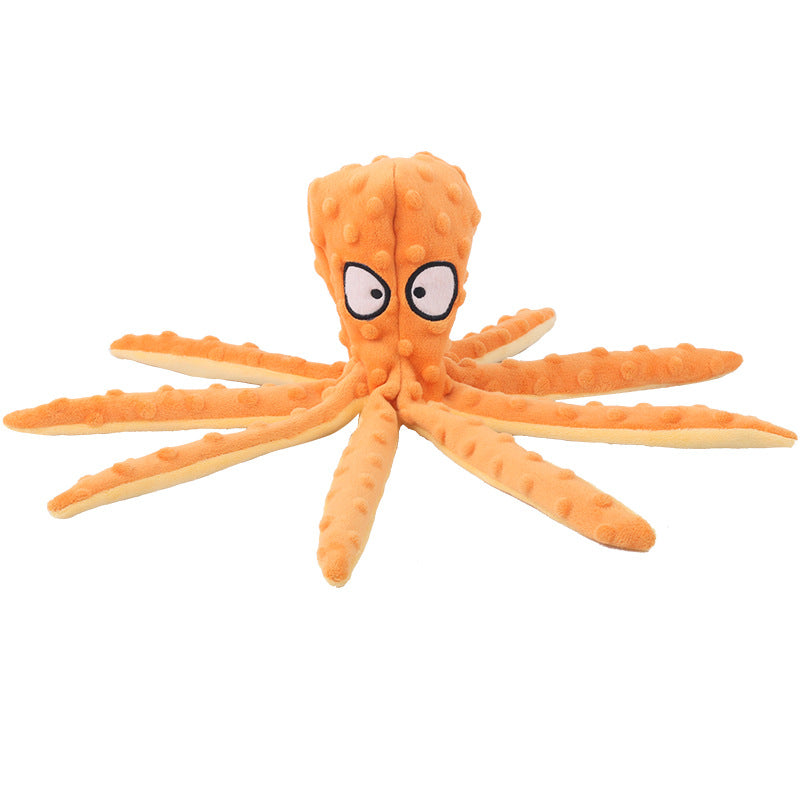 Octopus Plush Squeaker Toy for Dogs & Cats