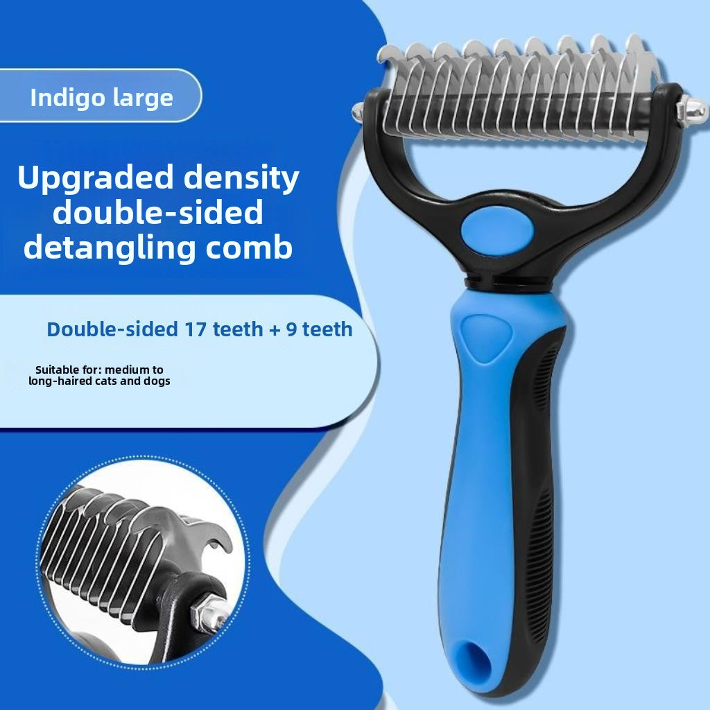 Double-Sided Pet De-Shedding & Massage Comb