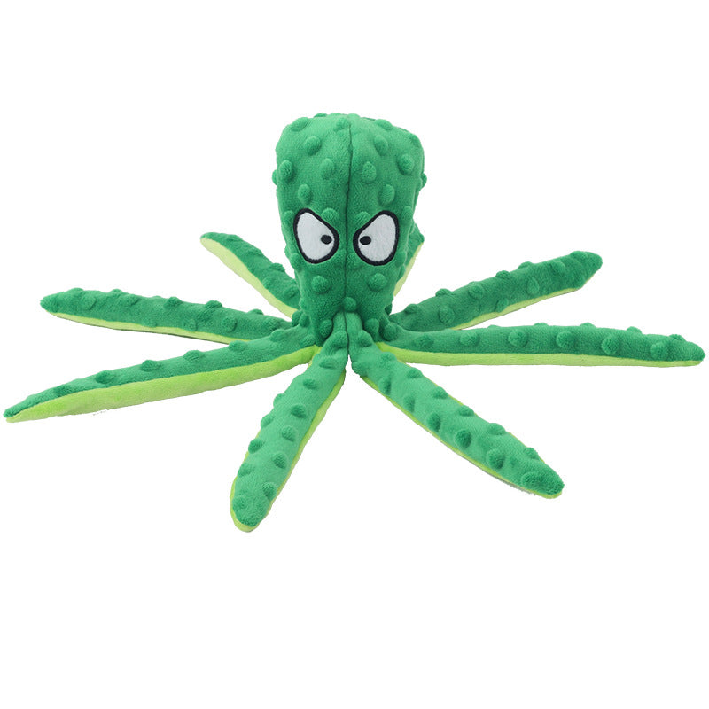 Octopus Plush Squeaker Toy for Dogs & Cats