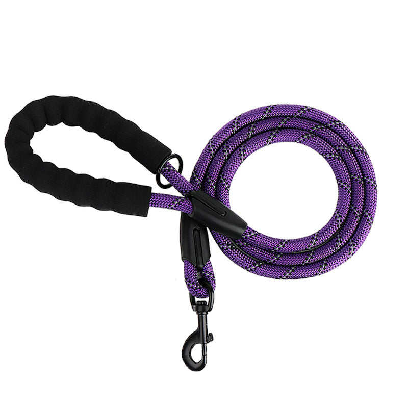 Reflective Nylon Dog Leash - Night-Safe & Comfortable