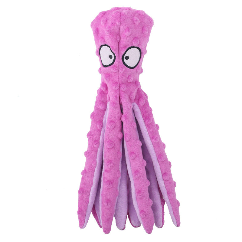 Octopus Plush Squeaker Toy for Dogs & Cats