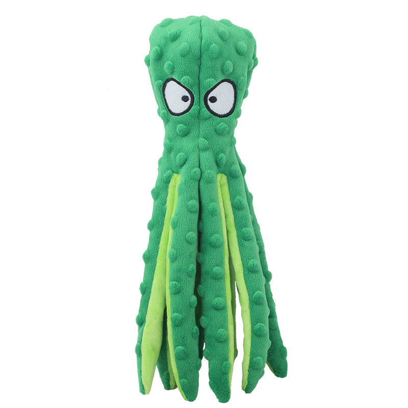 Octopus Plush Squeaker Toy for Dogs & Cats