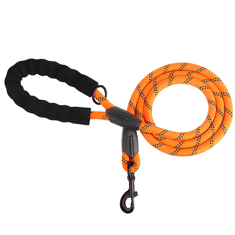 Reflective Nylon Dog Leash - Night-Safe & Comfortable