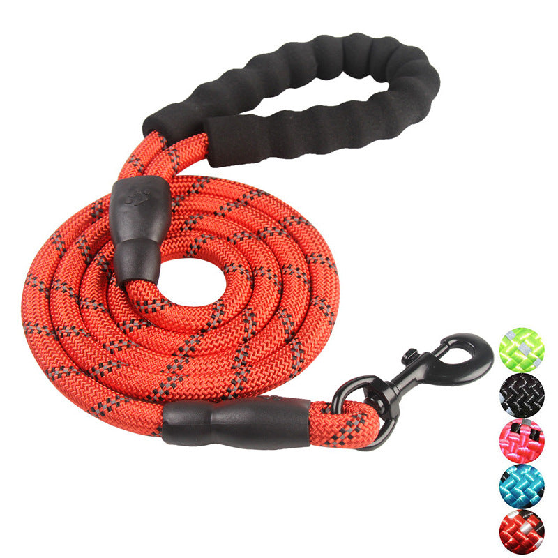 Reflective Nylon Dog Leash - Night-Safe & Comfortable
