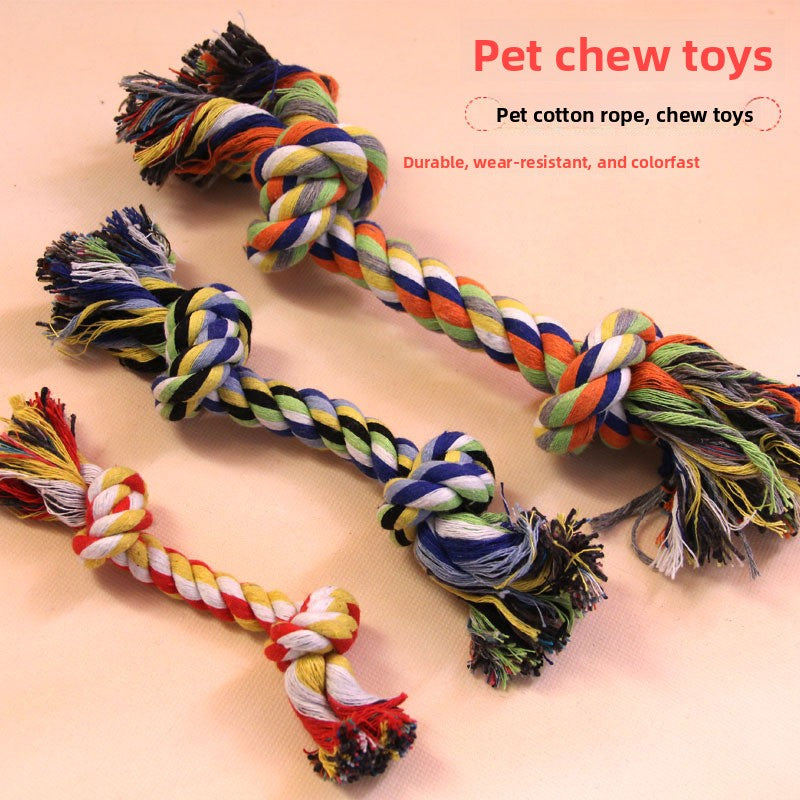 Cotton Rope Chew Toy for Dogs - Teething & Interactive Play
