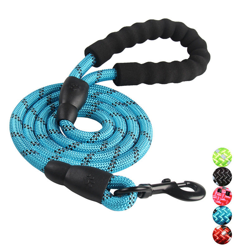 Reflective Nylon Dog Leash - Night-Safe & Comfortable