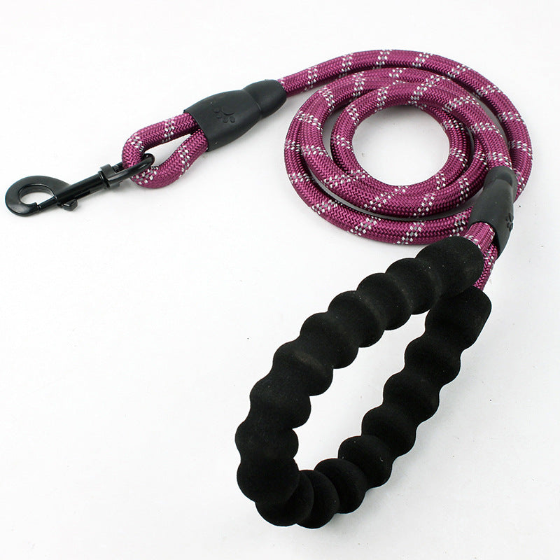 Reflective Nylon Dog Leash - Night-Safe & Comfortable