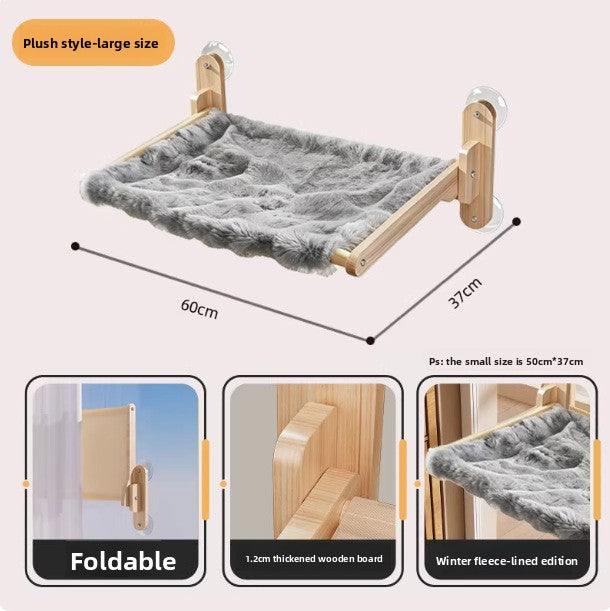 Cat Window Hammock with Suction Cups