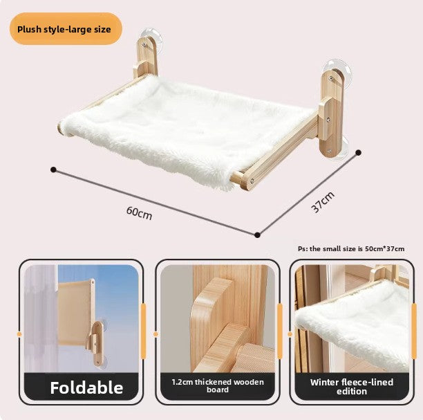 Cat Window Hammock with Suction Cups