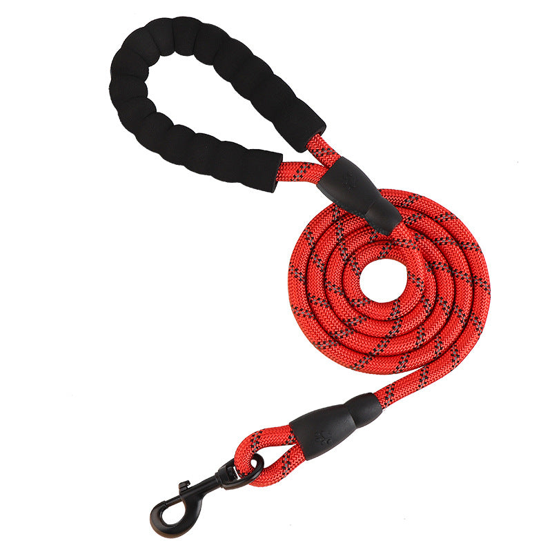 Reflective Nylon Dog Leash - Night-Safe & Comfortable