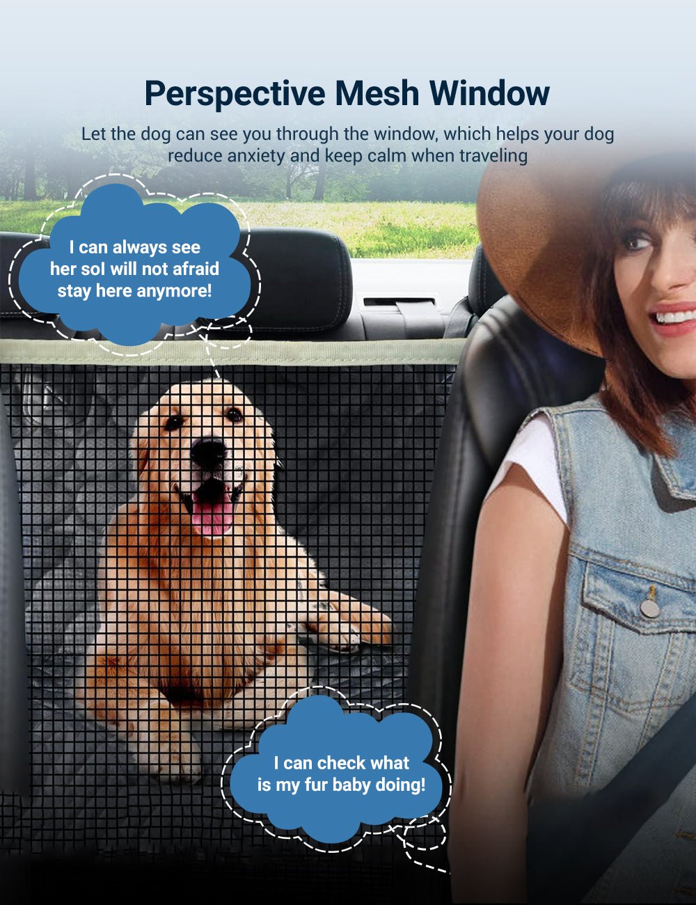 Waterproof Dog Seat Cover for Tesla Model 3, Y, S, X & Cybertruck