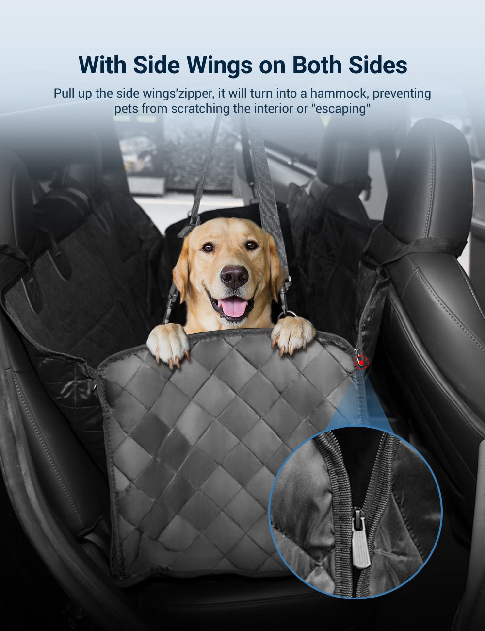 Waterproof Dog Seat Cover for Tesla Model 3, Y, S, X & Cybertruck