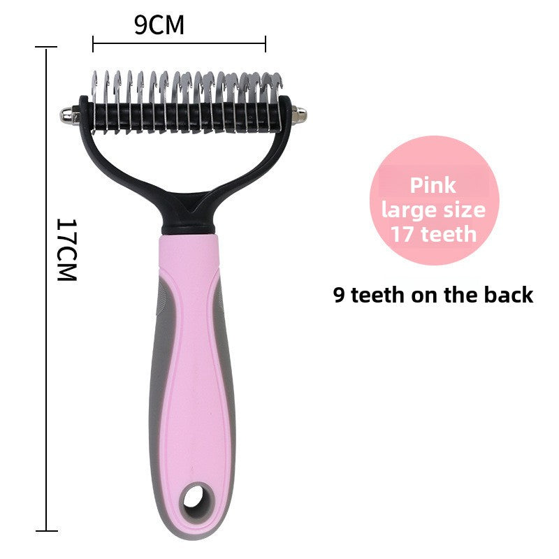 Double-Sided Pet De-Shedding & Massage Comb